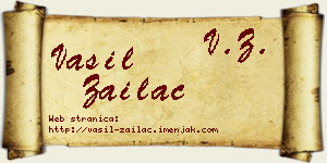 Vasil Zailac vizit kartica